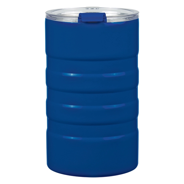 18 oz. double wall stainless steel tumbler featuring a spill-resistant flip-top... from ASI 61125 Hit Promotional Products