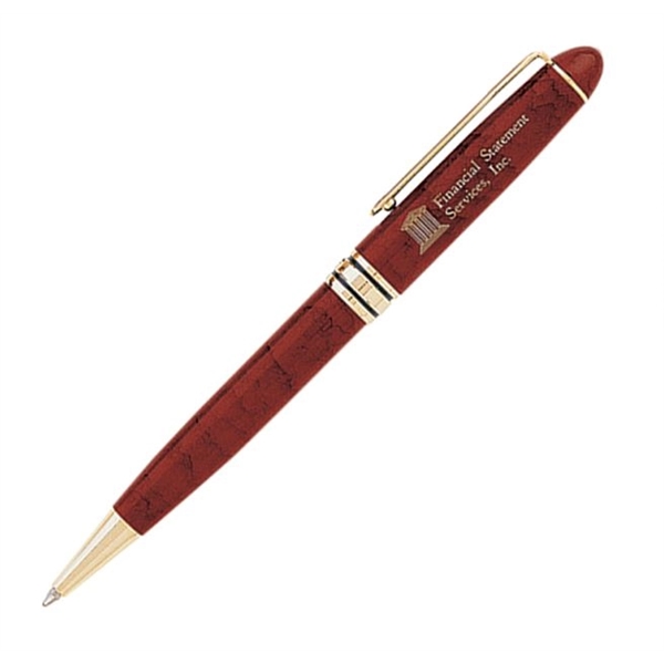 Twist-action ballpoint pen with heavy brass constructed barrel, gold clip and... from ASI 68190 Lungsal / Lungsal