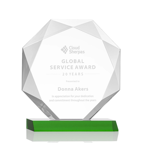 Striking Starfire Octagon award refracts light through all of its facets... from ASI 84592 St Regis Group / St Regis