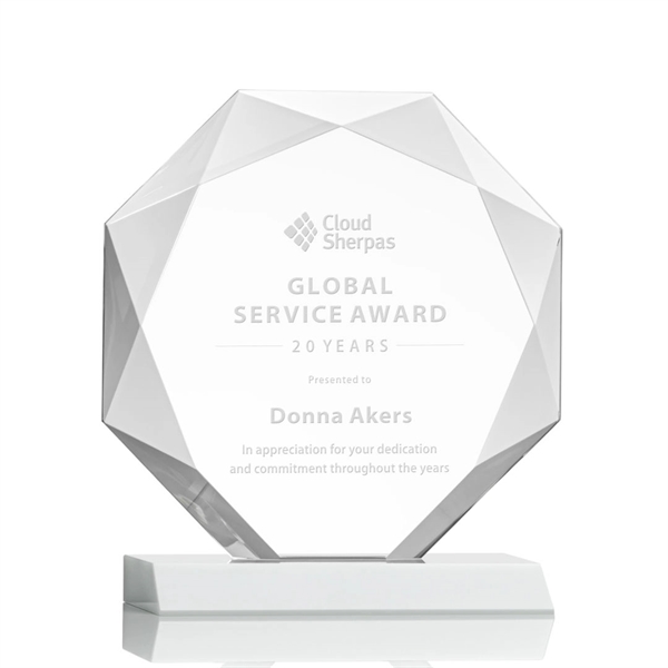 Striking Starfire Octagon award refracts light through all of its facets... from ASI 84592 St Regis Group / St Regis