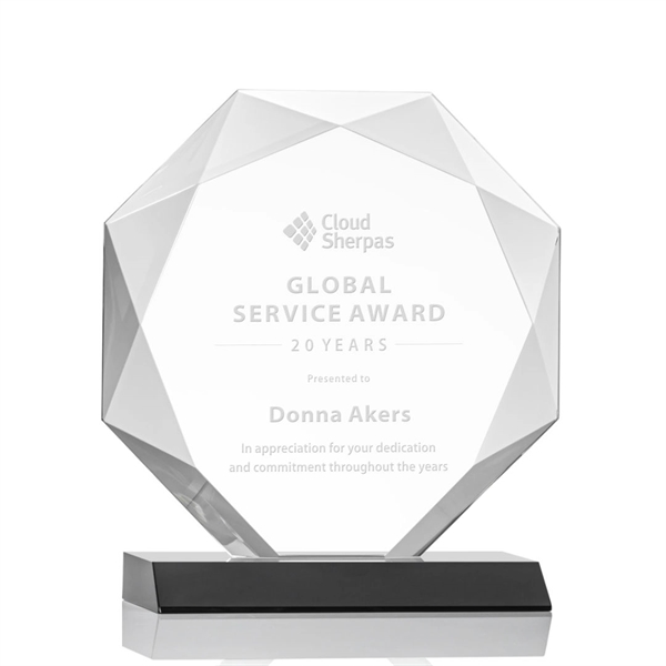 Striking Starfire Octagon award refracts light through all of its facets... from ASI 84592 St Regis Group / St Regis