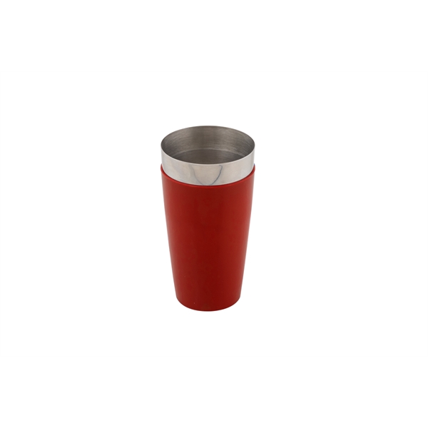 28 oz. stainless steel shaker cup with red vinyl coating.... from ASI 62677 iline PROMO (The Innovative Line)