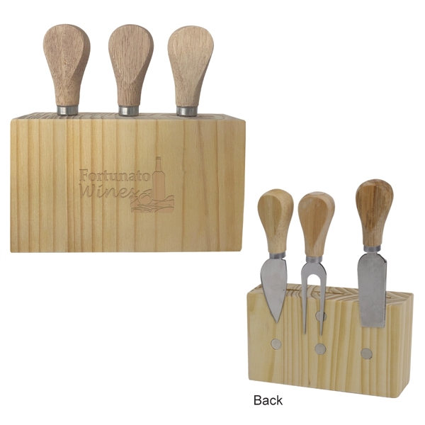 3-piece cheese cutlery set with everything one needs for making the... from ASI 61125 Hit Promotional Products / Hit®