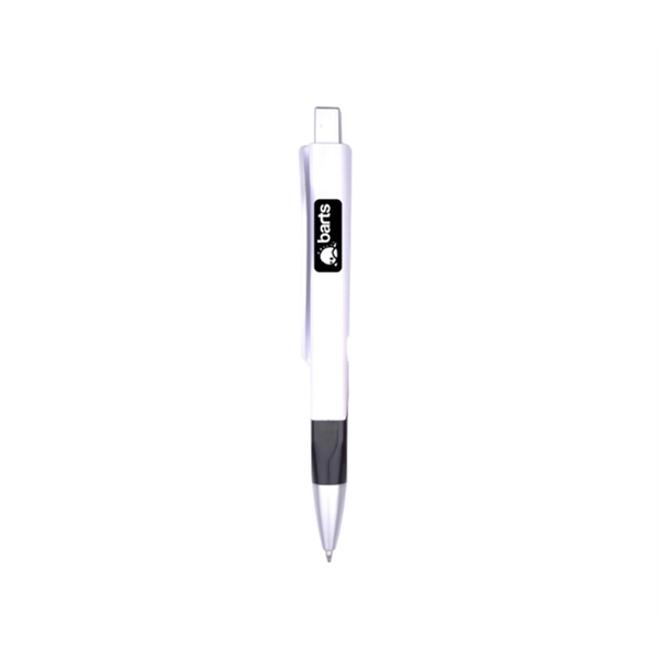 5.38" x 0.38" plunger-action ballpoint business card holder plastic pen.... from ASI 37218 Athena Promo (tm)
