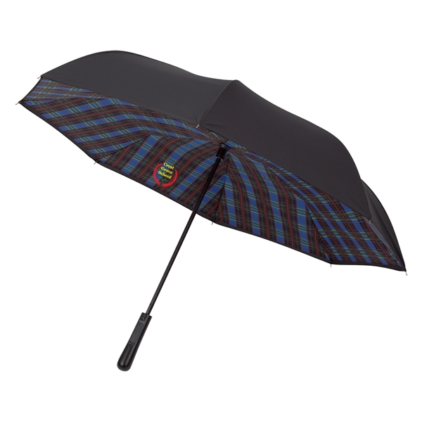 48" arc Soho inversion umbrella with a metal shaft, pongee material,... from ASI 61125 Hit Promotional Products / Hit®