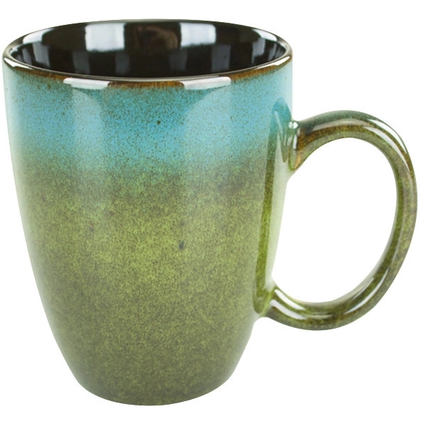 Reactive glaze 16 oz. multi color mug.... from ASI 36705 Archer's Decorative Glass Corp