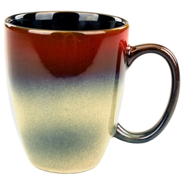 Reactive glaze 16 oz. multi color mug.... from ASI 36705 Archer's Decorative Glass Corp