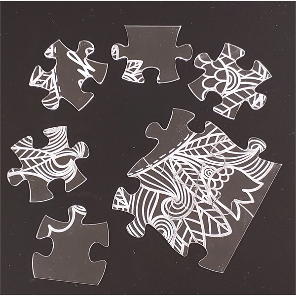 5" x 7" twelve piece custom engraved acrylic puzzle.... from ASI 92531 Unique Custom Products / UCP