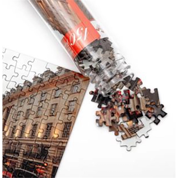 4" x 6" retail quality 150 piece plastic tube puzzle.... from ASI 92531 Unique Custom Products / UCP