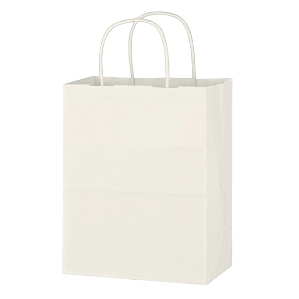 8" x 10 1/4" shopping bag made from white Kraft paper.... from ASI 61125 Hit Promotional Products / Hit®