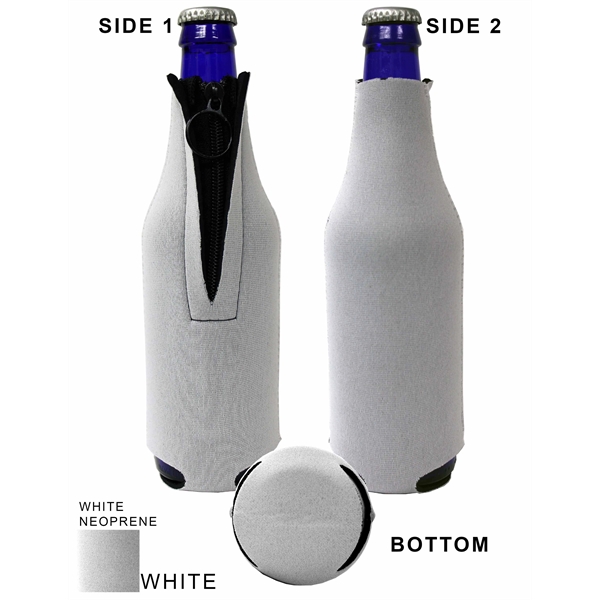 Neoprene™ Zipper Bottle Holder. Holds 12oz. longneck bottle.... from ASI 35745 American Zebra Line/AZL