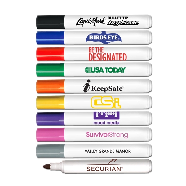 Low odor broadline dry erase marker with chisel tip... from ASI 67675 Liqui-Mark Corp