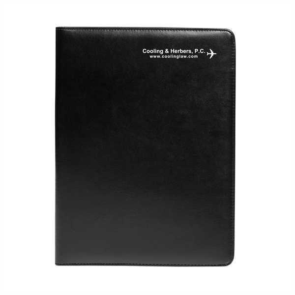 Black simulated leather portfolio includes a large file pocket, 4 card... from ASI 73010 Natico Originals Inc