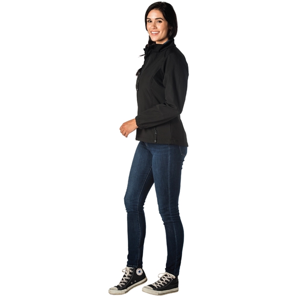 Ladies' Softshell jacket with 4-way stretch, 2-way bonded, wind and water... from ASI 50930 Dunbrooke / Dunbrooke®