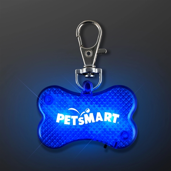 Blank or imprinted. LED dog bone pet safety light.... from ASI 34194 ALightPromos / Alight Promotional Products