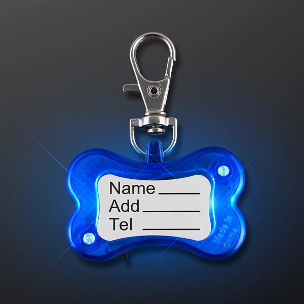 Blank or imprinted. LED dog bone pet safety light.... from ASI 34194 ALightPromos / Alight Promotional Products