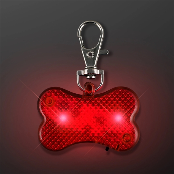 Blank or imprinted. LED dog bone pet safety light.... from ASI 34194 ALightPromos / Alight Promotional Products