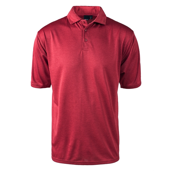 Heather performance polo with self-collar, 3-button placket with even hem.... from ASI 50930 Dunbrooke / Dunbrooke®