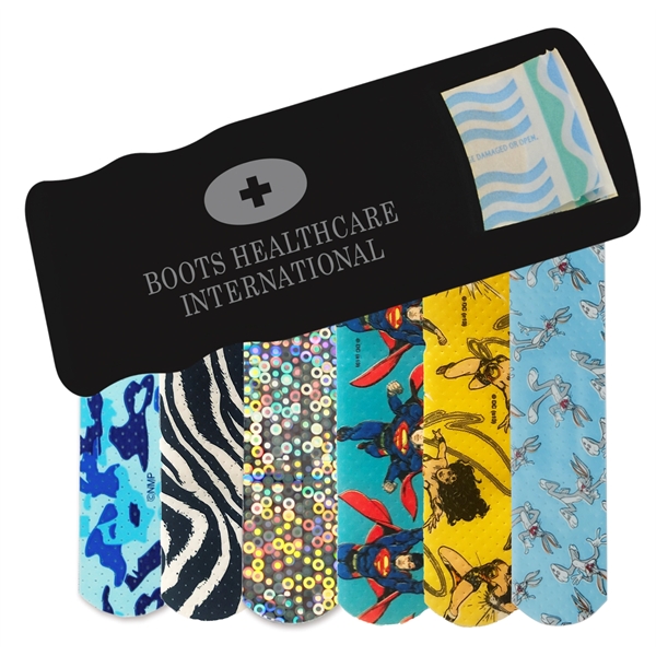 Bandage dispenser available in multiple product colors that comes with five... from ASI 52840 Evans Manufacturing