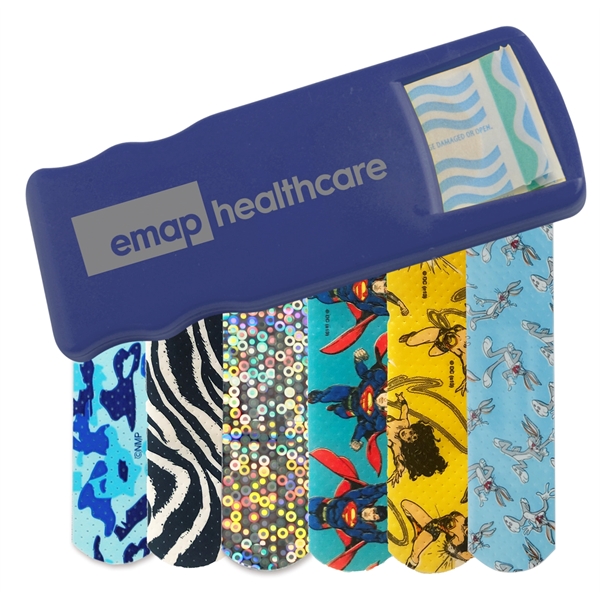 Bandage dispenser available in multiple product colors that comes with five... from ASI 52840 Evans Manufacturing