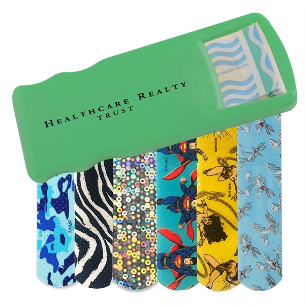 Bandage dispenser available in multiple product colors that comes with five... from ASI 52840 Evans Manufacturing