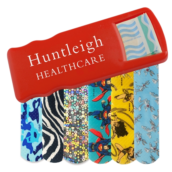 Bandage dispenser available in multiple product colors that comes with five... from ASI 52840 Evans Manufacturing