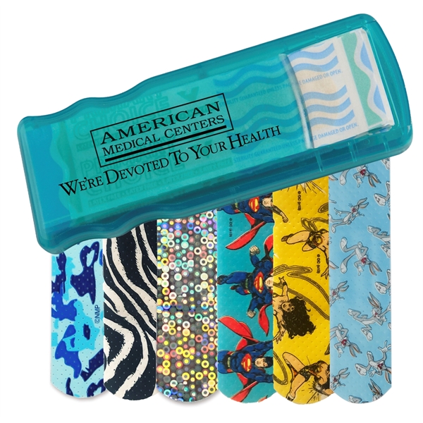 Bandage dispenser available in multiple product colors that comes with five... from ASI 52840 Evans Manufacturing