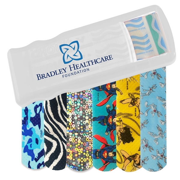 Bandage dispenser available in multiple product colors that comes with five... from ASI 52840 Evans Manufacturing