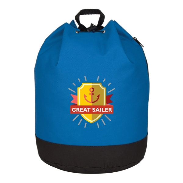 Drawstring tote / backpack with PVC lining and adjustable padded straps.... from ASI 61125 Hit Promotional Products / Hit®