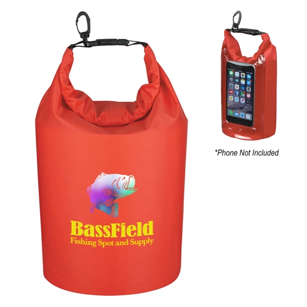 Waterproof bag made of ripstop polyester with PVC backing, phone pocket... from ASI 61125 Hit Promotional Products / Hit®