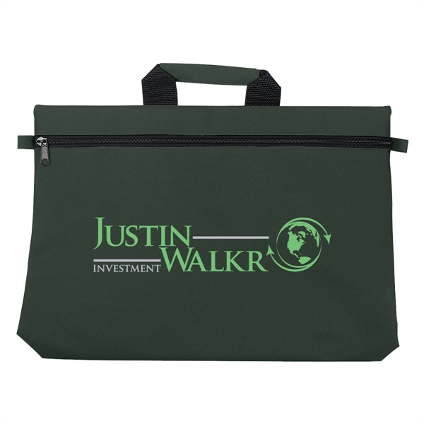 Document bag with padded handle, 600 denier polyester.... from ASI 61125 Hit Promotional Products / Hit®