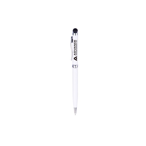 5.5" x 0.38" aluminum twist-action ballpoint stylus pen.... from ASI 37218 Athena Promo (tm)