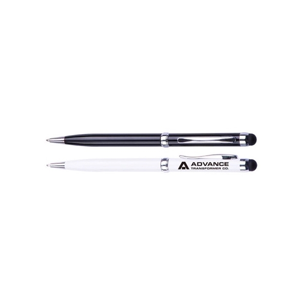 5.5" x 0.38" aluminum twist-action ballpoint stylus pen.... from ASI 37218 Athena Promo (tm)