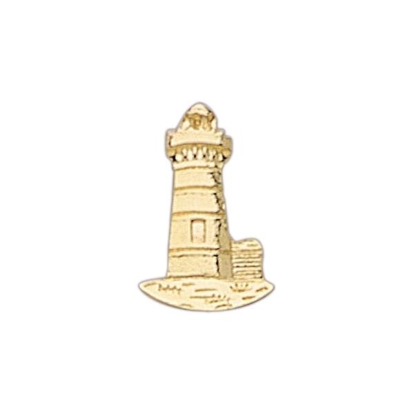 Lighthouse shape lapel pin with military clutch.... from ASI 68760 Marken Industries
