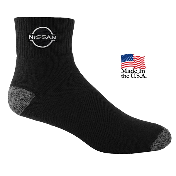 Cotton ankle socks made in the USA of cotton, nylon and... from ASI 90160 Suntex Industries