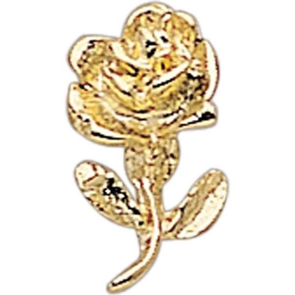 Rose shape lapel pin with military clutch.... from ASI 68760 Marken Industries / Marken