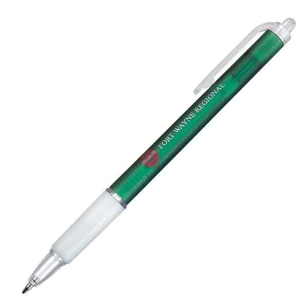 Click action pen with white rubber grip.... from ASI 68190 Lungsal / Lungsal