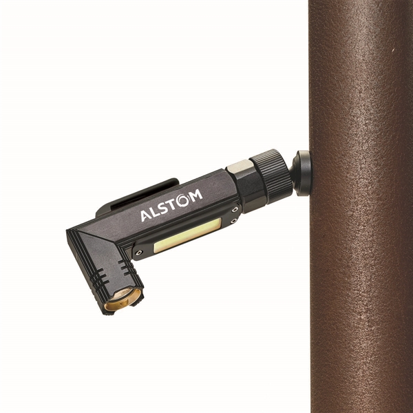 Rechargeable LED flashlight. Features a 90-degree swivel head & USB insert... from ASI 46170 Compass Industries Inc