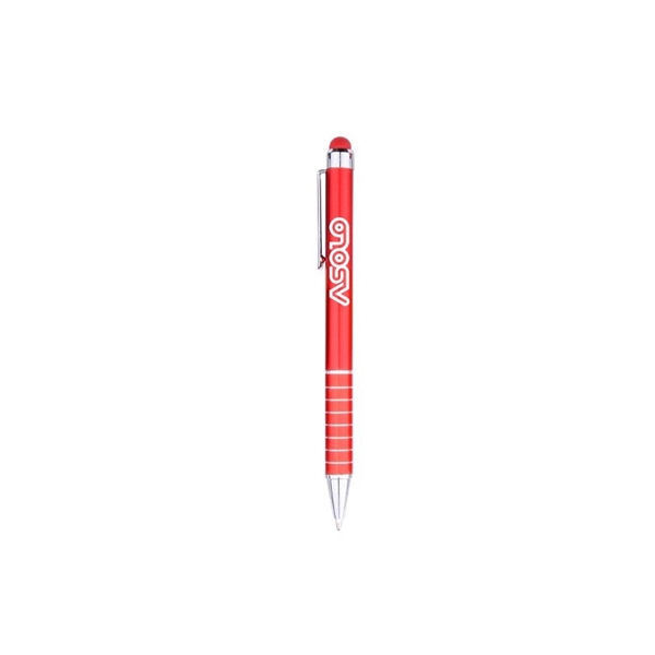 5" x 0.44" aluminum twist-action ballpoint stylus pen.... from ASI 37218 Athena Promo (tm)