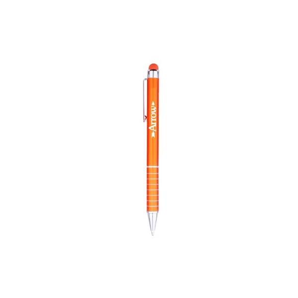 5" x 0.44" aluminum twist-action ballpoint stylus pen.... from ASI 37218 Athena Promo (tm)