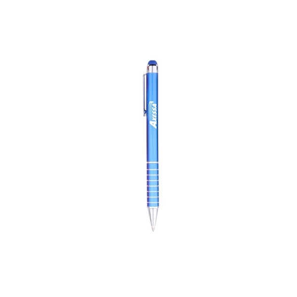 5" x 0.44" aluminum twist-action ballpoint stylus pen.... from ASI 37218 Athena Promo (tm)