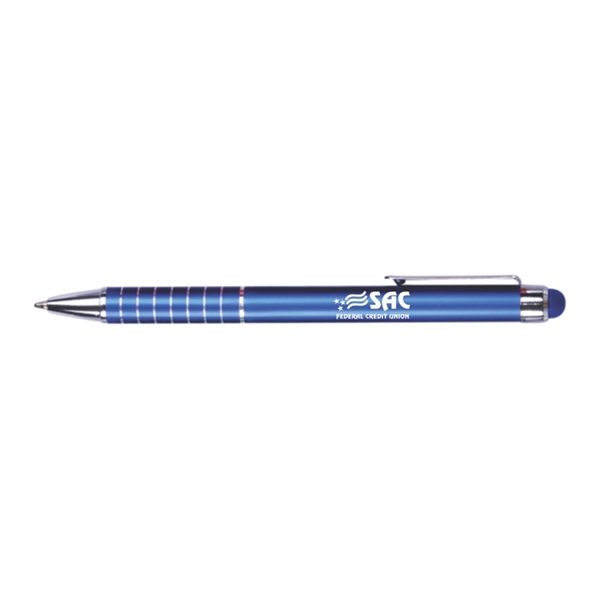 5" x 0.44" aluminum twist-action ballpoint stylus pen.... from ASI 37218 Athena Promo (tm)