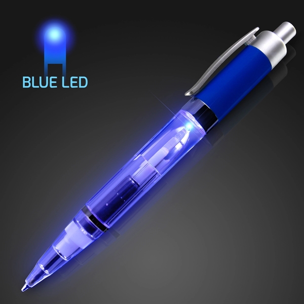 Blank or Imprinted. Plastic Blue Pens with blue ink and blue... from ASI 34194 ALightPromos / Alight Promotional Products