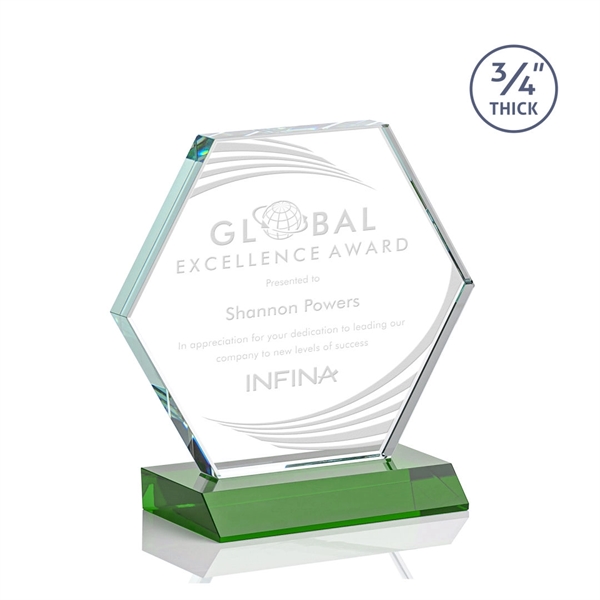 The Pickering Starfire Crystal Award features a brilliant 0.75” thick hexagon... from ASI 84592 St Regis Group / St Regis
