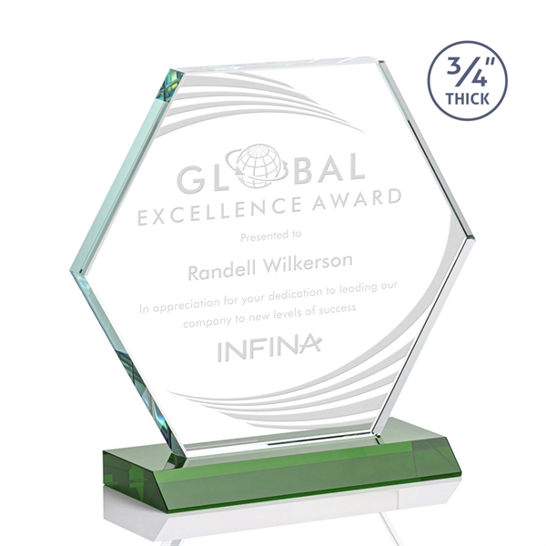 The Pickering Starfire Crystal Award features a brilliant 0.75” thick hexagon... from ASI 84592 St Regis Group / St Regis