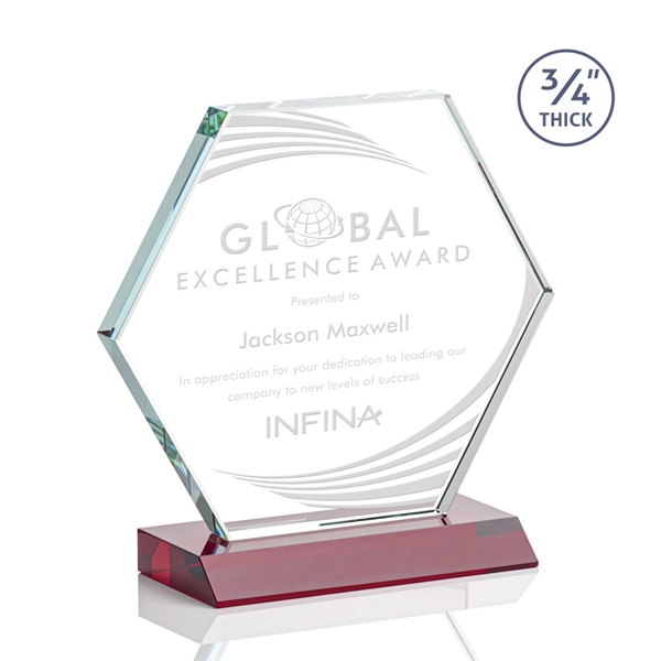 The Pickering Starfire Crystal Award features a brilliant 0.75” thick hexagon... from ASI 84592 St Regis Group / St Regis