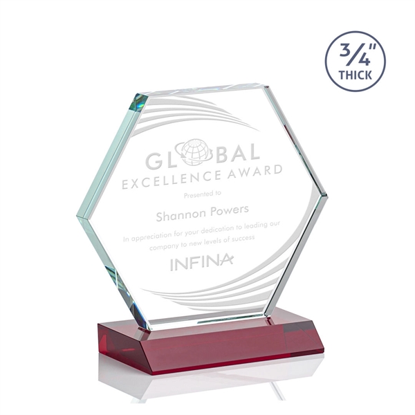 The Pickering Starfire Crystal Award features a brilliant 0.75” thick hexagon... from ASI 84592 St Regis Group / St Regis