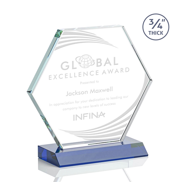 The Pickering Starfire Crystal Award features a brilliant 0.75” thick hexagon... from ASI 84592 St Regis Group / St Regis