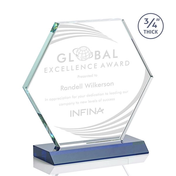 The Pickering Starfire Crystal Award features a brilliant 0.75” thick hexagon... from ASI 84592 St Regis Group / St Regis