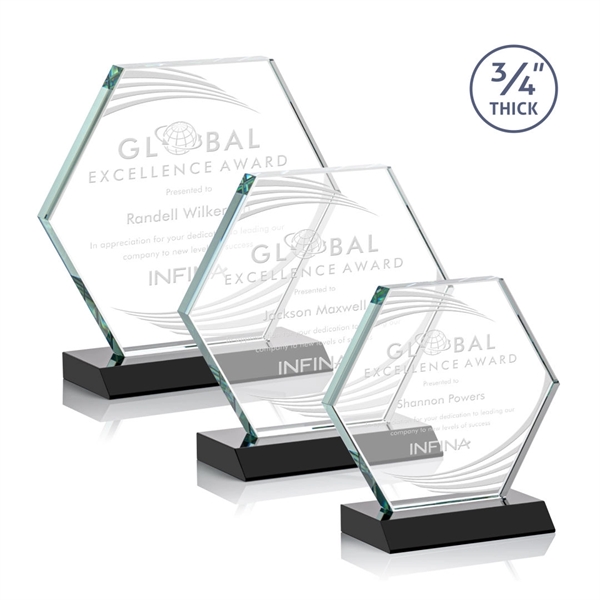 The Pickering Starfire Crystal Award features a brilliant 0.75” thick hexagon... from ASI 84592 St Regis Group / St Regis